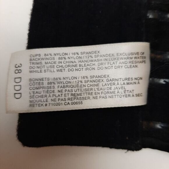 ADDITION ELLE Strapless Multiway T-Shirt Bra Moulded Cups Black Sz 38 DDD - Picture 12 of 12